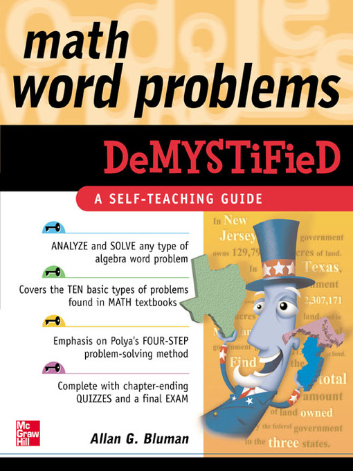 Title details for Math Word Problems Demystified by Allan Bluman - Available